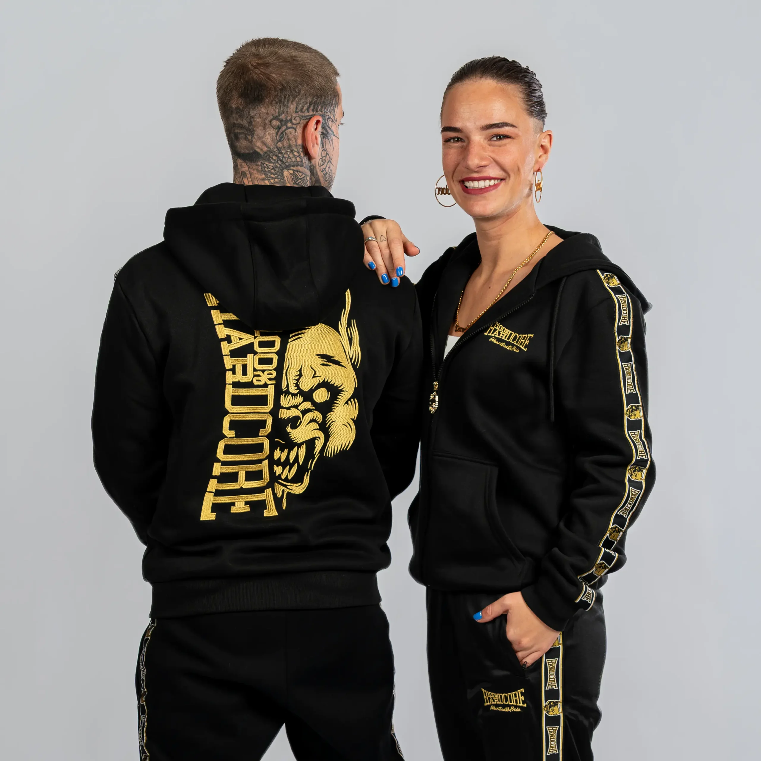 100% Hardcore Jogginganzug komplett Essential Gold – Bild 4