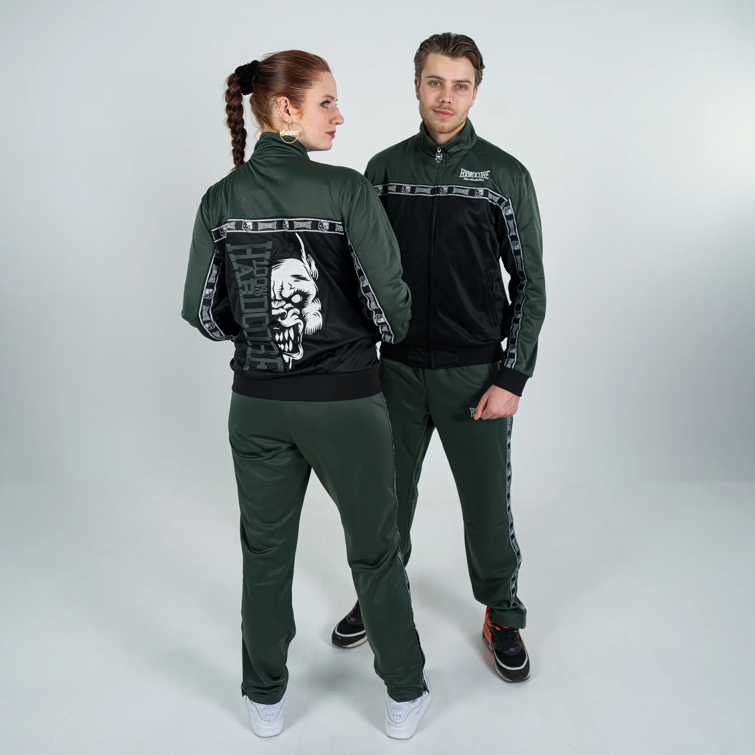 100% Hardcore Trainingsanzug komplett Essential dark green – Bild 7