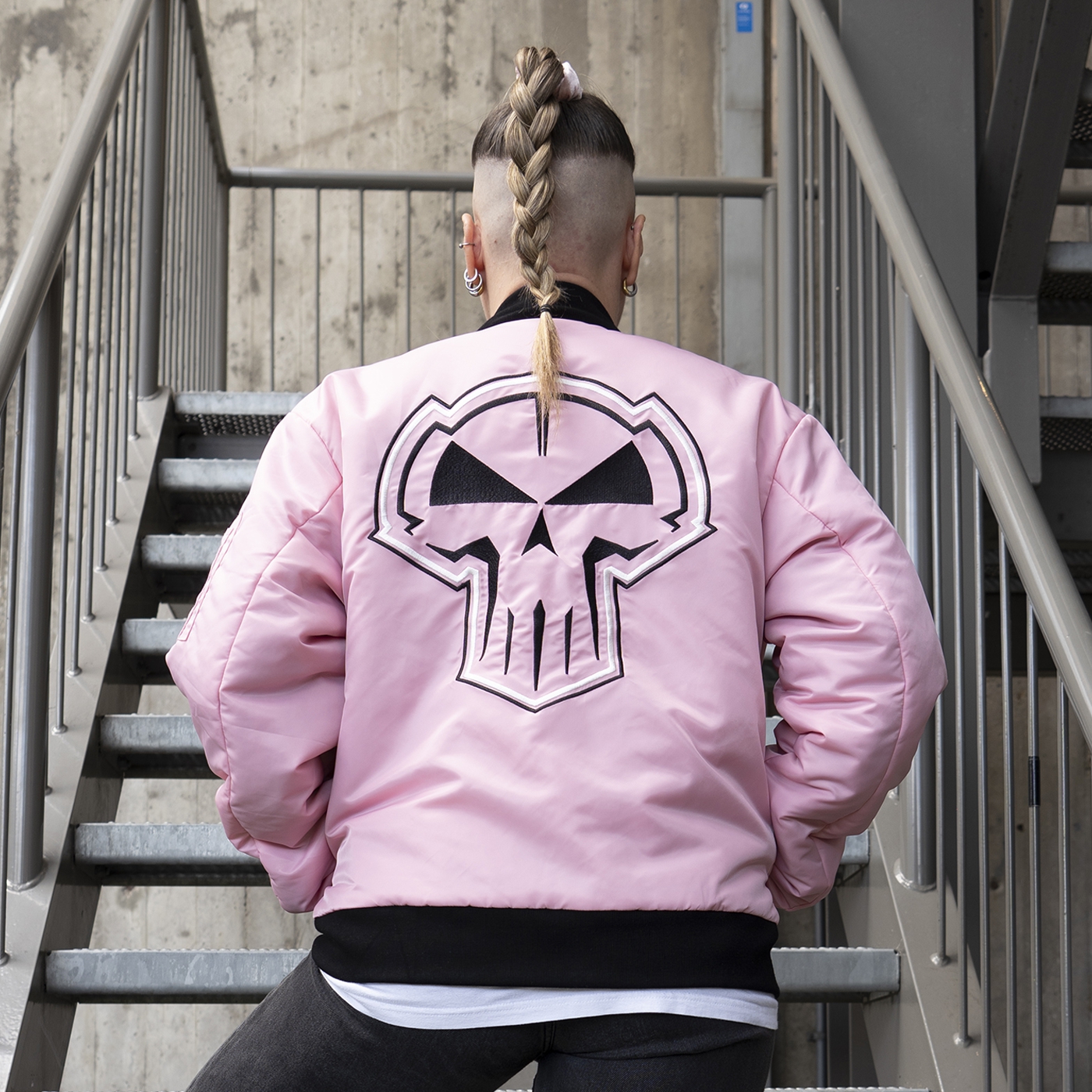 Rotterdam Terror Corps Bomberjacke Girlie Reverseble Black/Pink