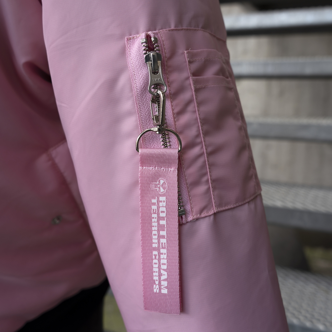 Rotterdam Terror Corps Bomberjacke Girlie Reverseble Black/Pink – Bild 6