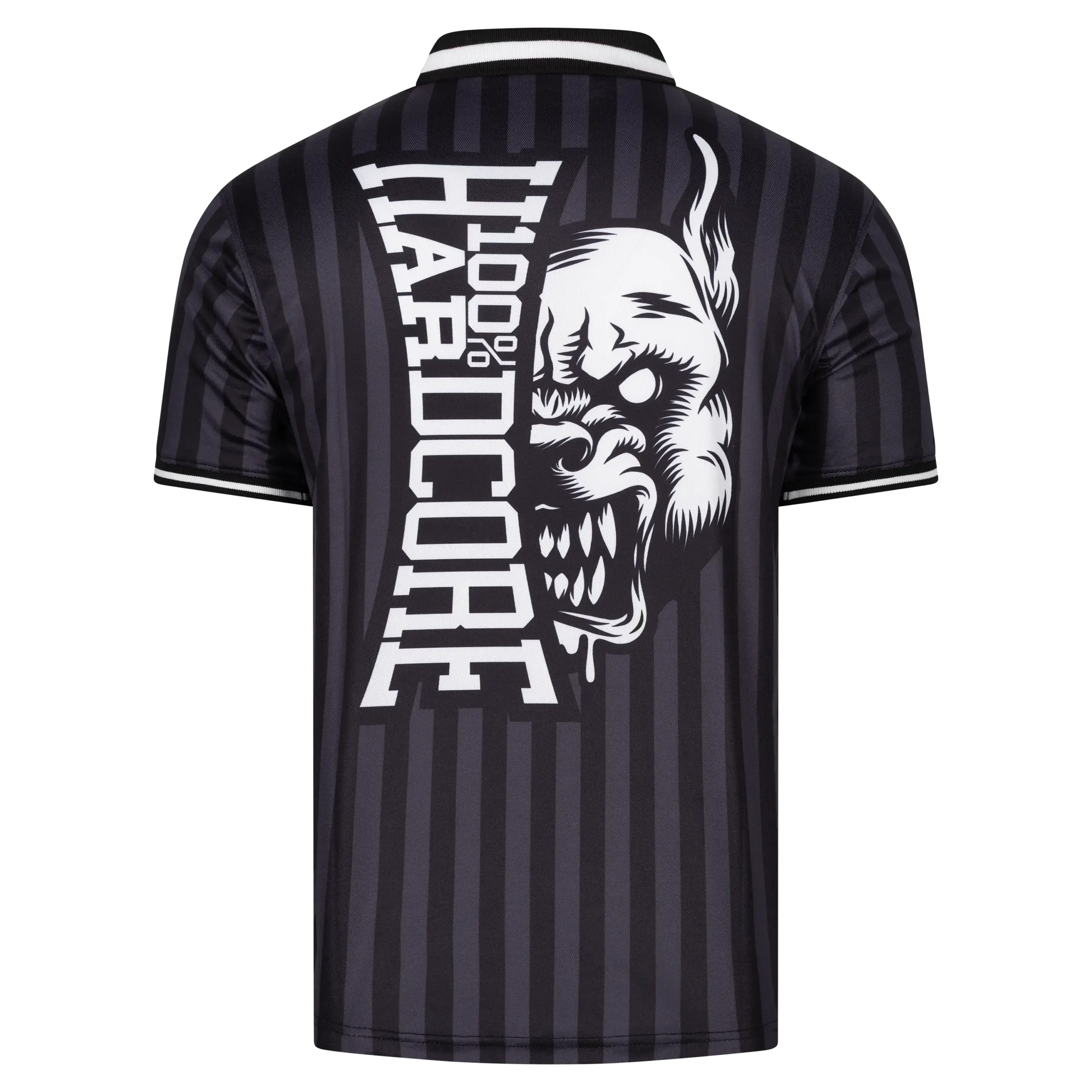 100% Hardcore Soccer Shirt Classic Striped black