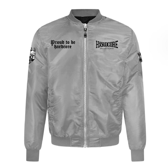 Blouson aviateur 100 % Hardcore « Proud grey » – Photo 2