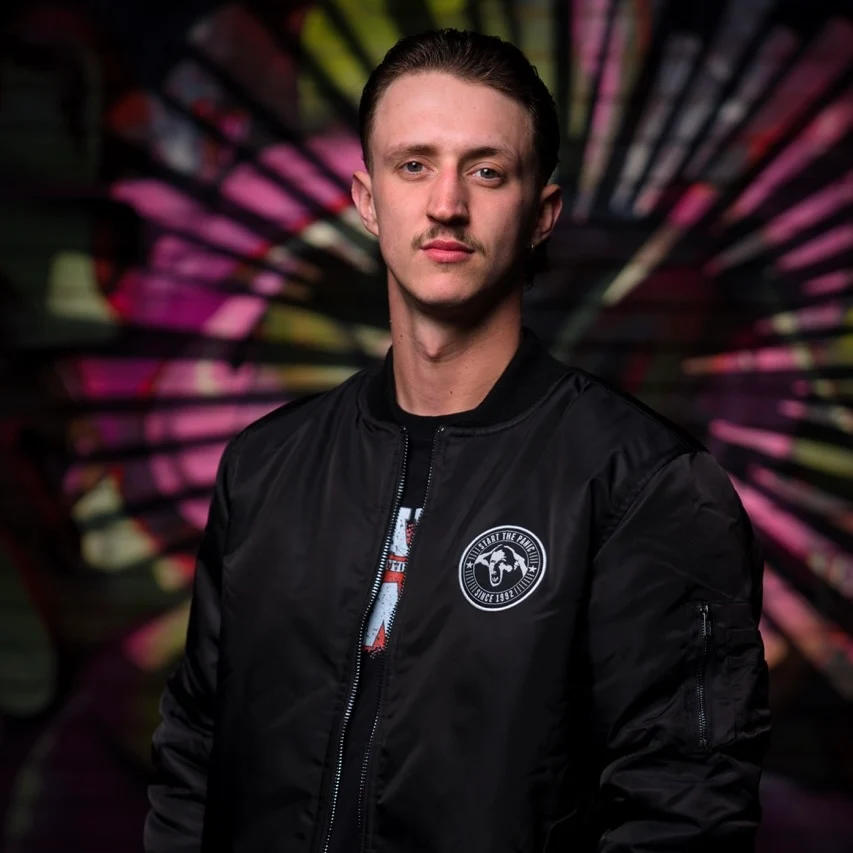 DJ Panic Bomberjacke Early Rave Addict – Bild 2
